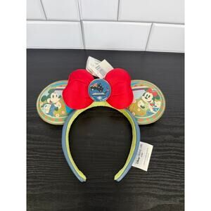 Disney Cruise Line Mickey & Minnie Australia Ear Headband NWT